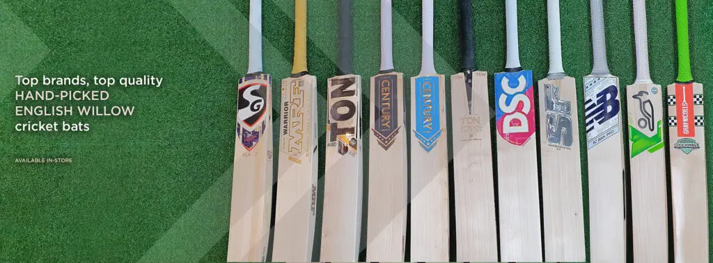 Top Brands, Top Quality hand picked English Willow Cricket Bats